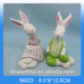 Cutely giftware ceramic easter rabbit for decor